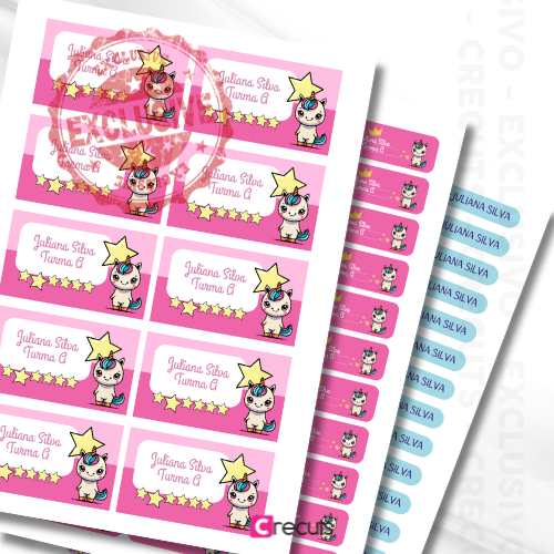 Personalização de Etiquetas Escolares com Canva